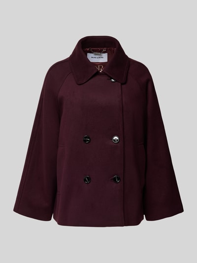 More & More Relaxed Fit Jacke mit Viskose-Anteil Bordeaux 2