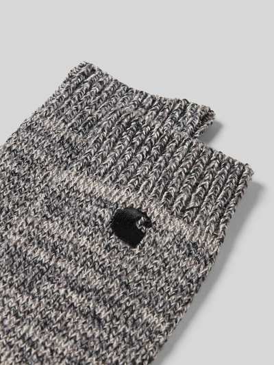 Carhartt Work In Progress Sokken met labelstitching, model 'Tony' Zwart - 2