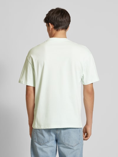 Jack & Jones T-shirt z prążkowanym, okrągłym dekoltem model ‘BRADLEY’ Jasnoniebieski 5