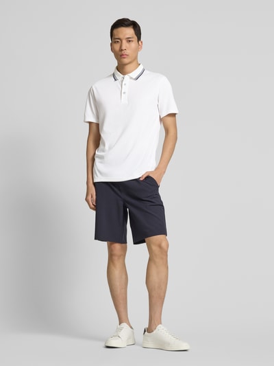 LUHTA Regular Fit Poloshirt im Double-Layer-Look Modell 'KUORTTI' Weiss 1