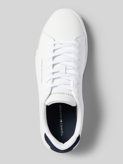 Tommy Hilfiger Low Top Sneaker aus echtem Leder Weiss 3