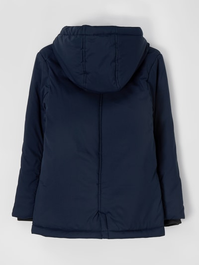 Raizzed Parka met wattering, model 'Tepic' Marineblauw - 3