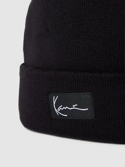 KARL KANI Beanie mit Label-Patch Modell 'Signature Beanie' Black 2