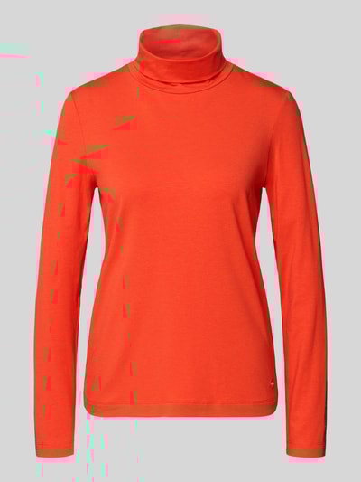 Brax Shirt met lange mouwen en col, model 'CARINA' Donkeroranje - 2