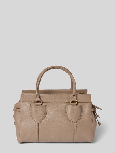 Coccinelle Handtas met labelprint, model 'YORK' Taupe - 3