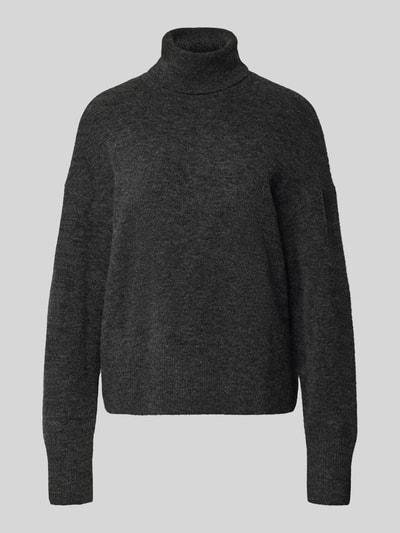 Marc O'Polo Denim Regular fit coltrui van scheerwolmix Antraciet - 2