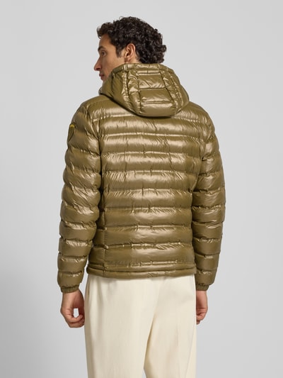 Blauer USA Steppjacke mit Zweiwege-Reißverschluss Modell 'CHARLES' Oliv 5