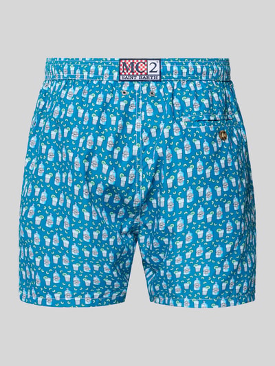 MC2 Saint Barth Badehose im Allover-Look Modell 'LIGHTING MICRO FANTASY' Blau 3