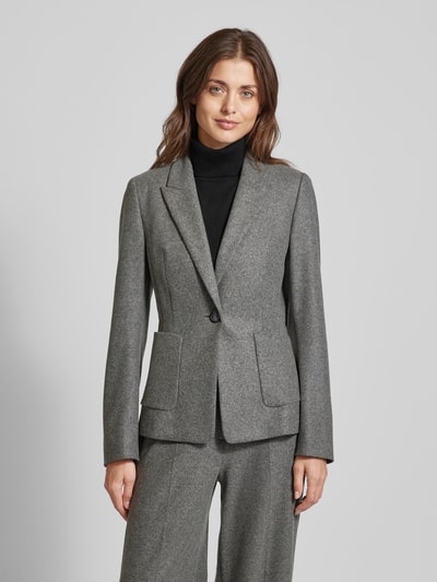 Luisa Cerano Blazer mit Reverskragen Dunkelgrau Melange 4