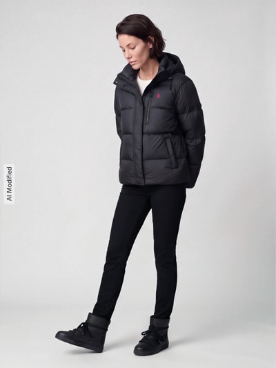 Polo Ralph Lauren Daunenjacke mit abnehmbarer Kapuze Black 1