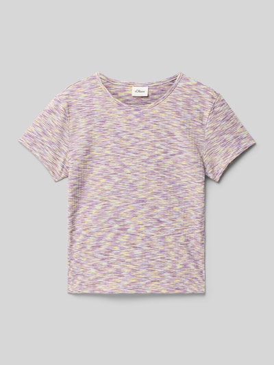 s.Oliver RED LABEL Krótki T-shirt z okrągłym dekoltem Złamany biały 1