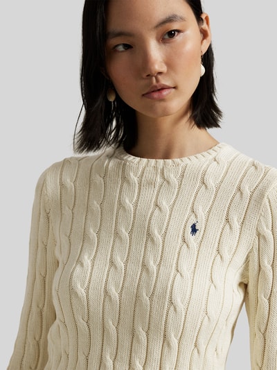 Polo Ralph Lauren Regular Fit Pullover aus Woll-Kaschmir-Mix 'JULIANNA' Offwhite 3