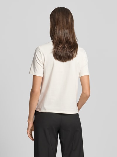 s.Oliver BLACK LABEL Relaxed fit T-shirt van katoenmix Offwhite - 5