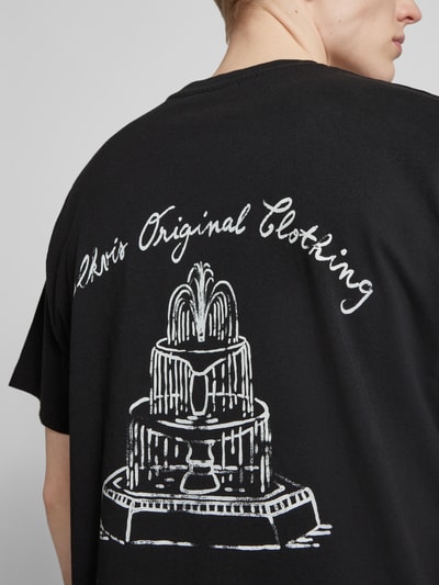 BLKVIS T-shirt met labelstitching, model 'PRIMAVERA' Zwart - 3