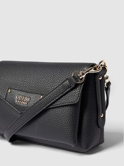 Guess Handtasche mit Label-Details Modell 'BRENTON' Black 3