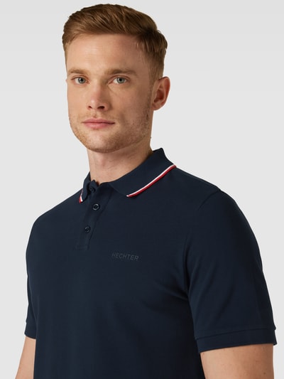 HECHTER PARIS Poloshirt mit Kontraststreifen Hellblau 3