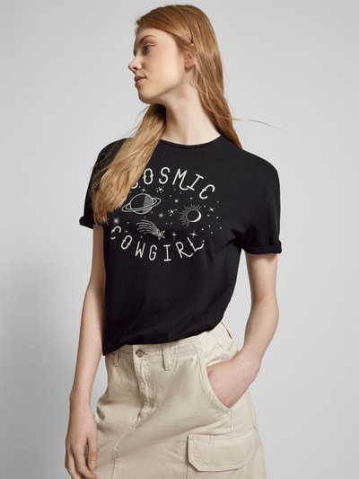 Noisy May T-Shirt mit Statement-Print Modell 'BRANDY' Black 3