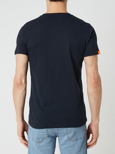 Superdry T-shirt van biologisch katoen  Donkerblauw - 5