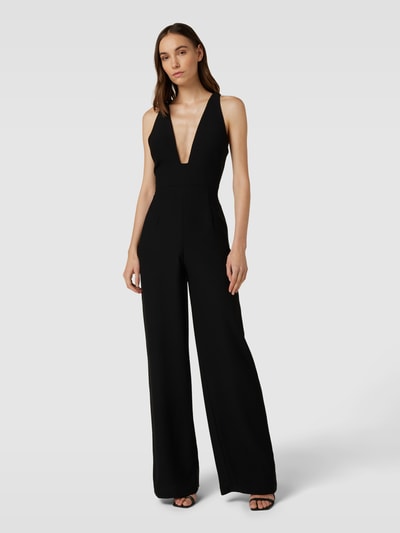 Vera Wang Bride Jumpsuit mit Eingrifftaschen Modell 'VAHANA' Black 4