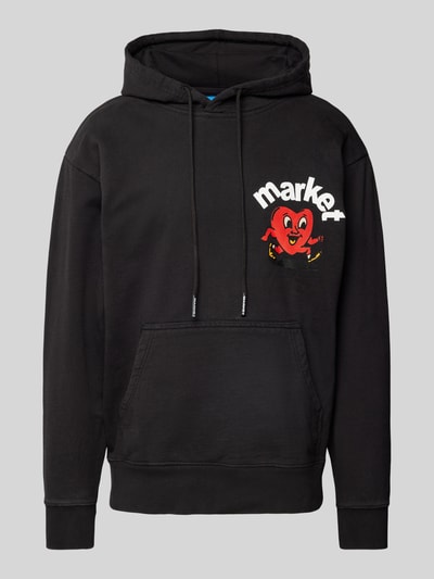 MARKET Hoodie mit Label-Print Modell 'FRAGILE' Black 2