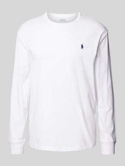 Polo Ralph Lauren Longsleeve mit Label-Stitching Weiss 2