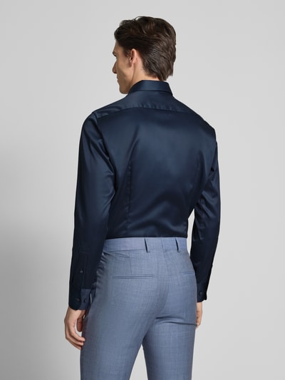 Christian Berg Men Regular fit zakelijk overhemd met kentkraag Marineblauw - 5