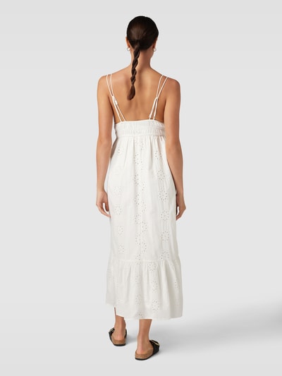 Gina Tricot Maxikleid mit Lochmuster Offwhite 5