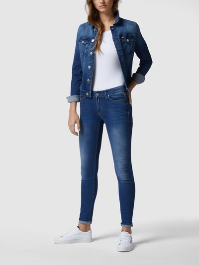 vijandigheid Voorzichtig kin Replay Skinny fit jeans met stretch, model 'New Luz' in blauw online kopen  | P&C