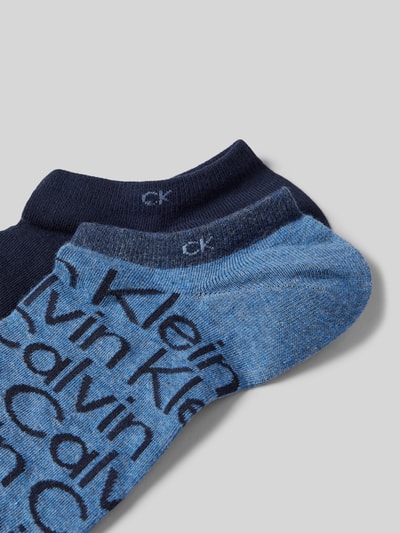 CK Calvin Klein Sokken met labelprint in een set van 2 paar Blauw gemêleerd - 2