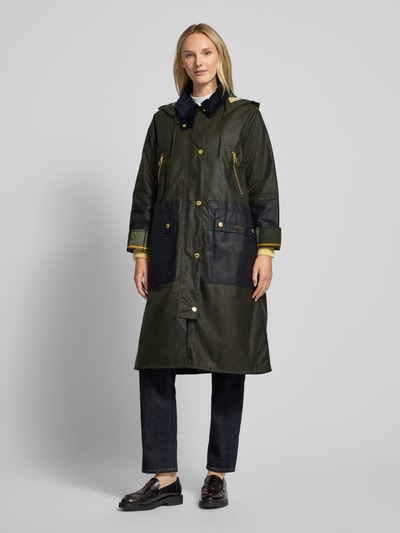 Barbour Mantel mit Umlegekragen Modell 'Carolyn' Khaki 4