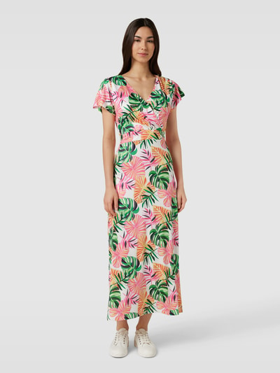 SMASHED LEMON Maxi-jurk met all-over motief Felroze - 1