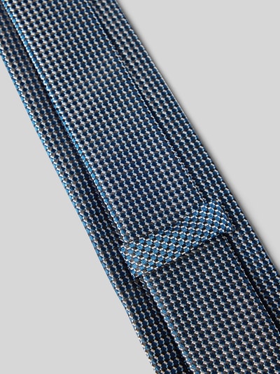 BOSS Krawat jedwabny ze wzorem na całej powierzchni Morski 3