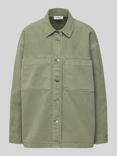 s.Oliver RED LABEL Relaxed Fit Jeansjacke mit Brusttaschen Khaki 2
