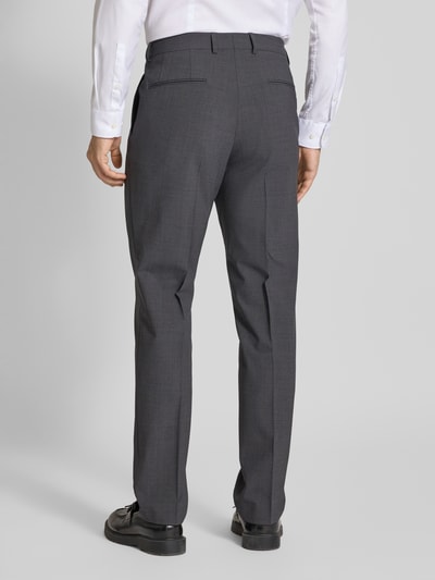BOSS Spodnie do garnituru o kroju slim fit z mieszanki żywej wełny model ‘H-GIO-MM-C-NF’ Antracytowy 5