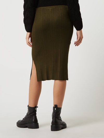 Vero Moda Rock aus Viskosemischung Modell 'Willow' Khaki 5