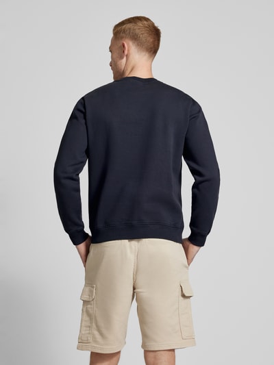 Napapijri Gebreide pullover met labelstitching Marineblauw - 5