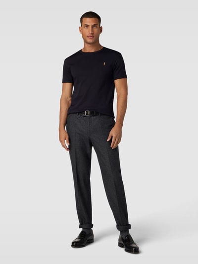 Polo Ralph Lauren T-shirt ze wzorem w paski model ‘PIMA’ Czarny 1