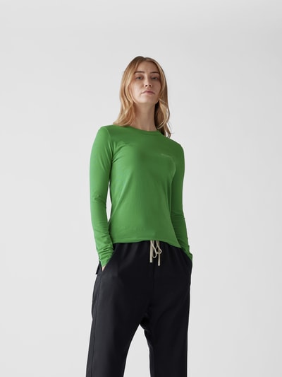 Jacquemus Longsleeve mit Label-Stitching Grün 4