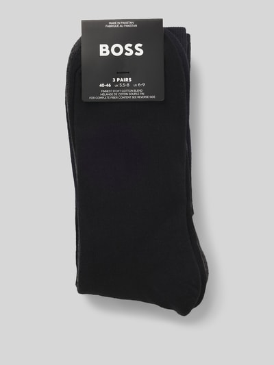 BOSS Socken aus Baumwoll-Mix im 3er-Pack Black 3