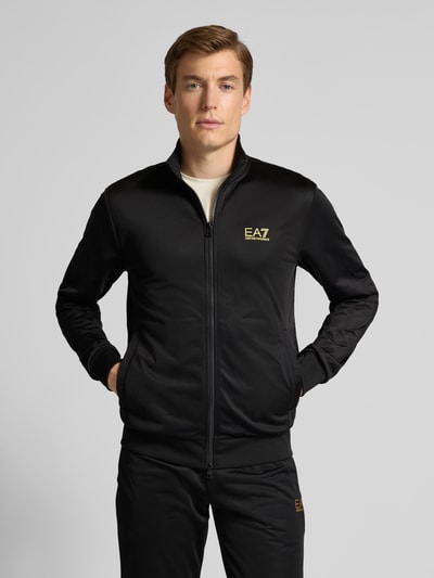 EA7 Emporio Armani Trainingsanzug mit Label-Print Black 4