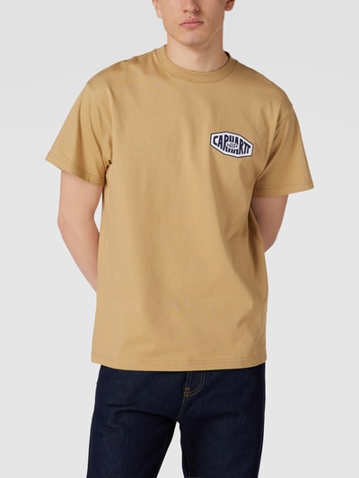 Carhartt Work In Progress T-Shirt mit Label-Print Beige 4