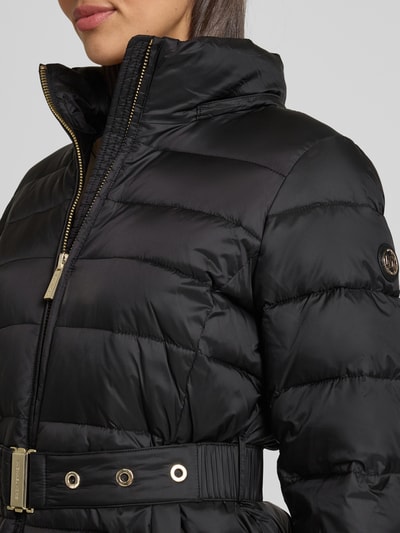 MICHAEL Michael Kors Gewatteerd jack met imitatiebont, model 'Trimmed' Zwart - 3