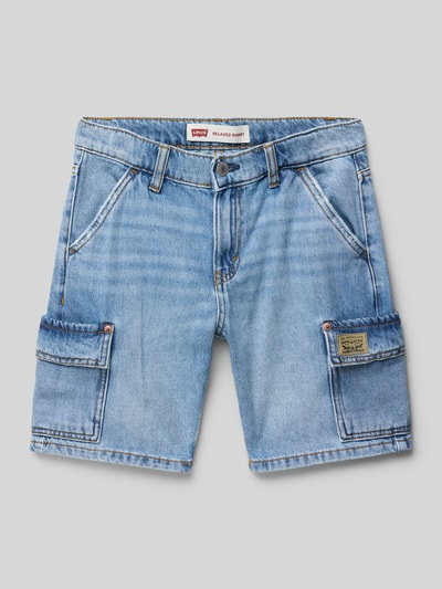 Levi’s® Kids Szorty jeansowe o kroju relaxed fit z kieszeniami cargo Niebieski 1