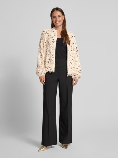 Emily Van den Bergh Blouson mit Paillettenbesatz Offwhite 1