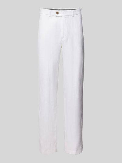 Hiltl Spodnie do garnituru z lnu model ‘PARMA’ Biały 2