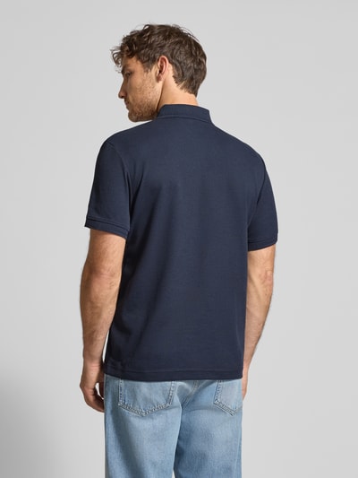 Tom Tailor Regular fit poloshirt van katoenmix Donkerblauw - 5