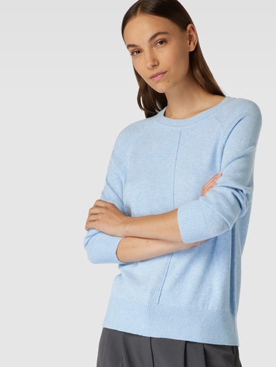 Montego Gebreide pullover met ribboorden Lichtblauw gemêleerd - 3
