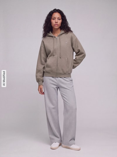 Levi's® Regular fit sweatjack van katoenmix Taupe gemêleerd - 1