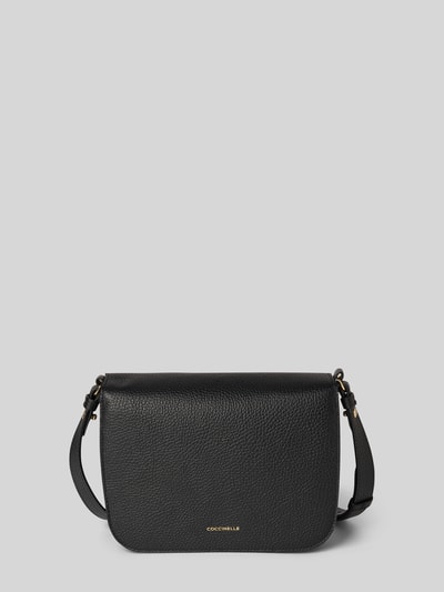 Coccinelle Crossbodytas met labeldetail Zwart - 4