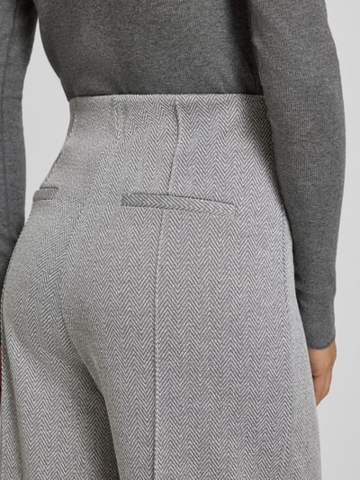 ICHI Spodnie materiałowe z kieszeniami z tyłu model ‘KATE’ Jasnoszary 3